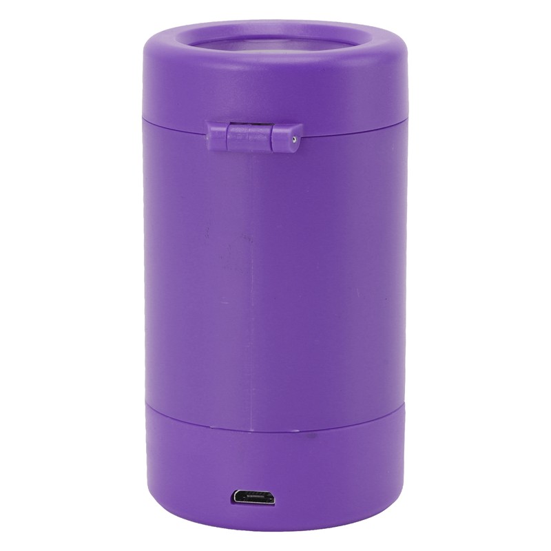 Glow Storage Jar with Grinder LED Waterproof Transparent Glass Seal