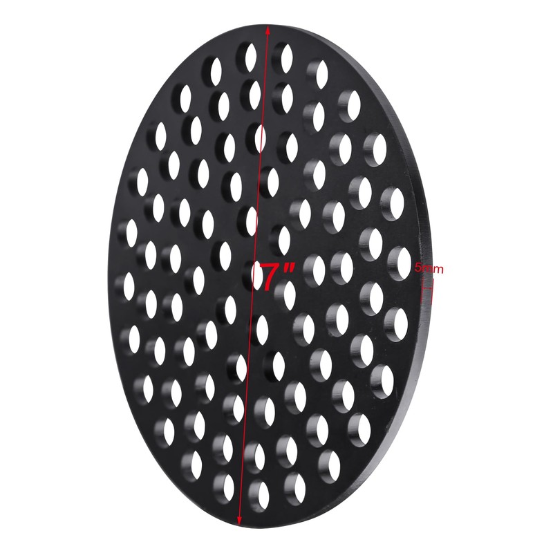 Bueyfolt 7inch Cast Iron Drain Cover, Garage Drain Cover, Floor