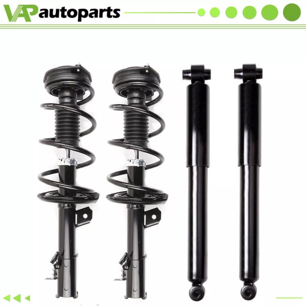 ignitioncoil Front Complete Coil Springs Struts & Rear Shocks For