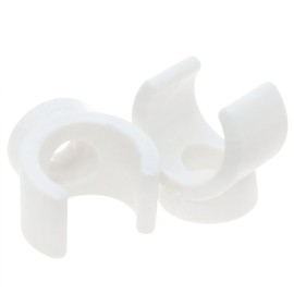AYLIFU 1/2 Pipe Clamp PEX Pipe Clamp PVC Clamp White With M4*16 Screw For Residential Industrial Water Supply And Cable Wiring Piping Systems 50PCS