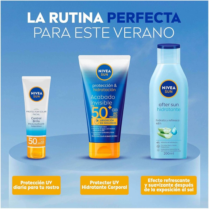 Protector Solar Corporal NIVEA SUN Protección E Hidratación FPS 50+