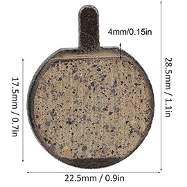 Pastillas de Freno de Disco, 5 Pares de Alta Durabilidad para Bicicleta de Montaña 22,5 X 28,5 mm for Ciclistas Profesionales y Aventureros en Caminos Off-Road