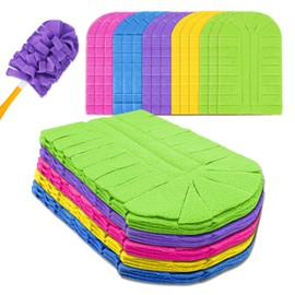 KEEPOW 20 Pack Reusable Duster Refill Compatible with Swiffer Duster Refill, Microfiber Dusters for Cleaning, 360° Heavy Duty Duster Refills(Handle is Not Included)