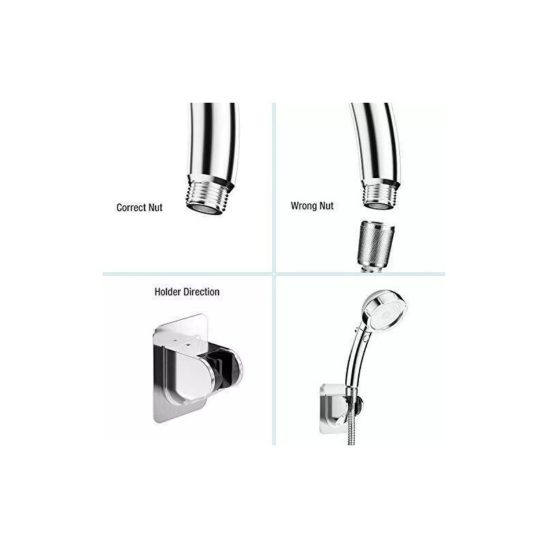 HEAD LEPO High Pressure Handheld Shower Head, 3 Spray Settings