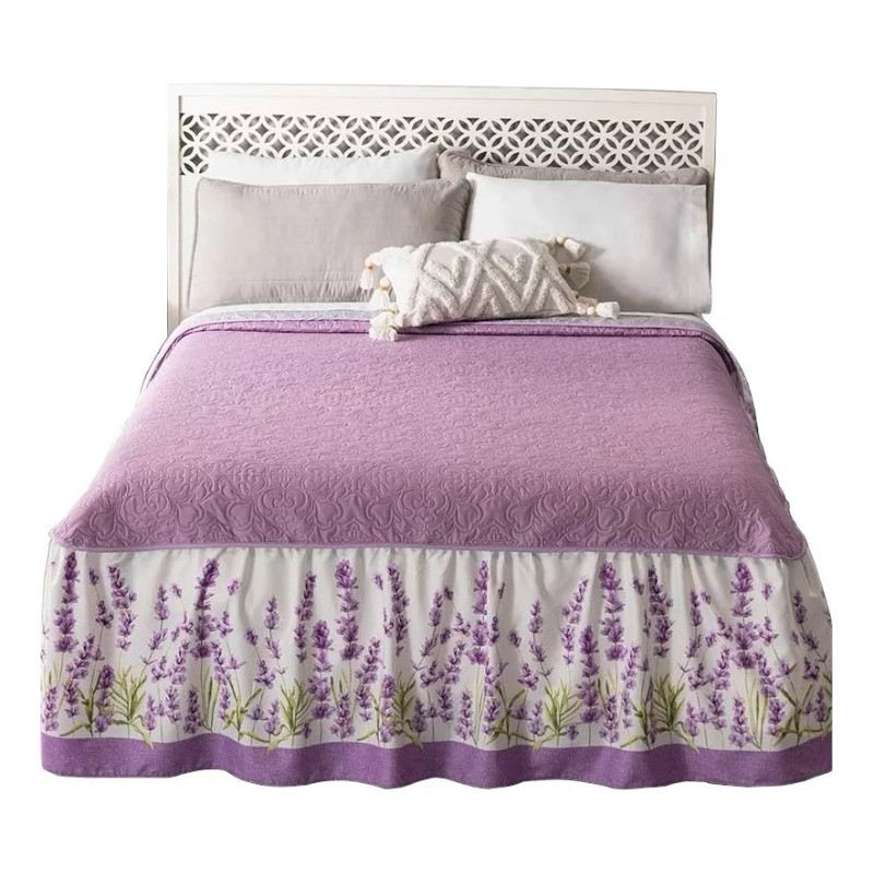 Vianney Colcha King Size Vianney Lavanda C/ Holán Lila/ Gris