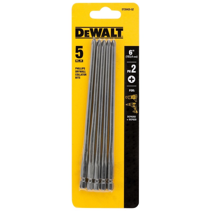 DEWALT DT20425-QZ 5 Pack 156mm Drywall Bit PH2