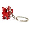 Welsh Wales Red Dragon Metal Keyring Key Ring