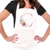 Ysound Initials Apron Women's Cooking Apron Cotton Apron Adjustable Baking