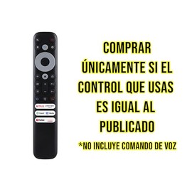 CONTROL EXPERT Control Compatible con TCL 4k Smart TV Rc902nfmr1