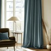 StangH Velvet Blackout Curtains for Boys Bedroom, Soft Modern Energy