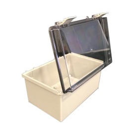 BUD Industries NBF-32218 Plastic Indoor NEMA ABS Poly Blend, 11.99" L x 7.99" W x 6.40" D, Gray