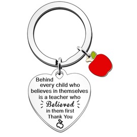 FMCC Teacher Gifts Keyring Teacher Gifts for Women Thank You Teacher Gifts Teacher Leaving Gifts Nursery Teacher Gifts(Behind Every Child)