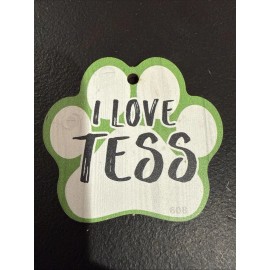 Dog Paw Shaped Magnets: I LOVE MY PET  (I Love TESS) Dogs, Gifts, Cars