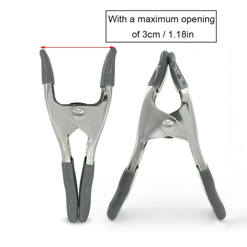 1 Piece White Metal Clamps Chrome Plated Tarpaulin Clamp Heavy