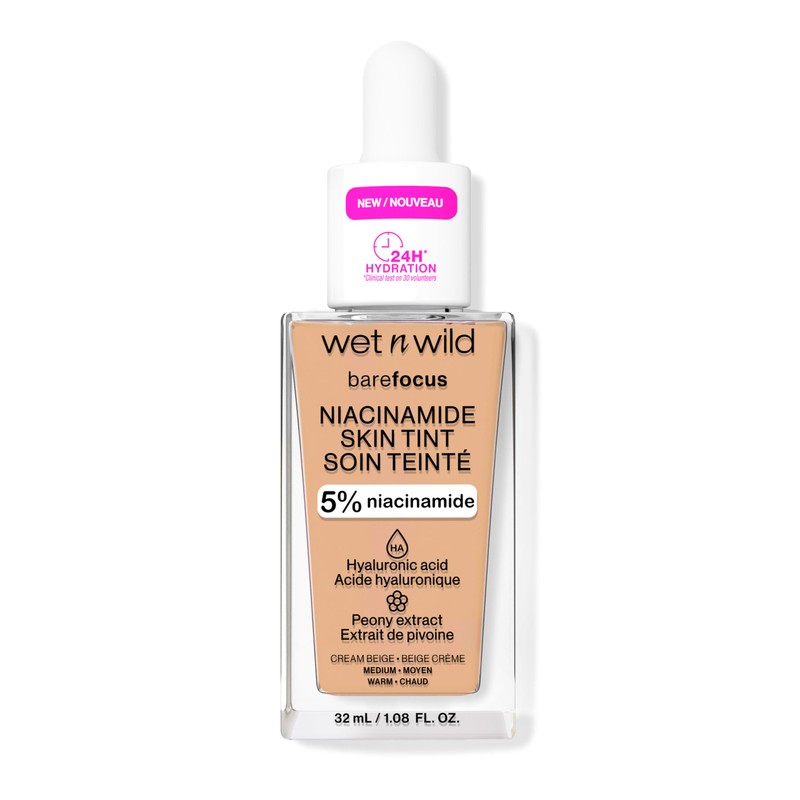 Wet n Wild Bare Focus Niacinamide Skin Tint, Leichte Foundation