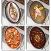 Stainless Steel Fish Steamer Set,Multi-Use Oval Steamer Pot with Glass