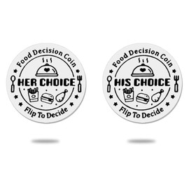 Valentines Day Gifts for Boyfriend Girlfriend Creative Date Night Game Couples Anniversary Engagement Wedding Gifts for Him and Her Choice His Choice Food Decision Coin for Husband Wife
