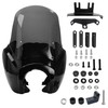 FATECIM 5.75" Headlight Fairing with 15" Smoke Windshield & Mounting