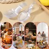 300 Pieces Disposable Appetizer Spoons, Clear Small Tasting Spoons Durable