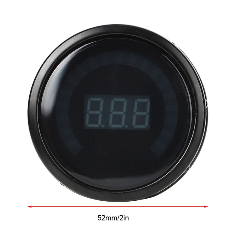 1-3Bar Turbo Boost Gauge LED Digital Smoke Lens Pressure Meter