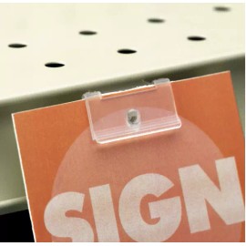 Unbranded Gondola Sign Holders Shelf Clips- Self Piercing-Retai