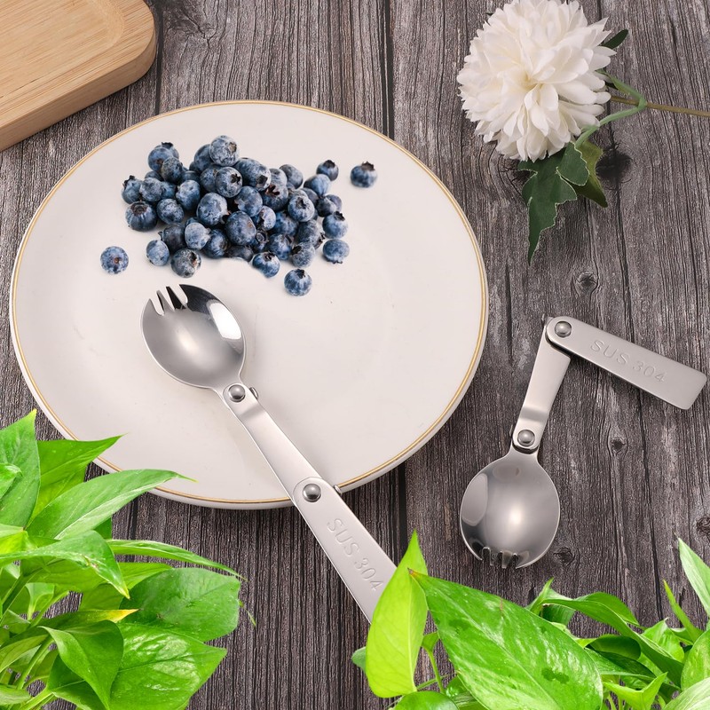 2pcs Spork for Thermos Stainless Steel King Vacuum Insulated Food