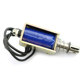 RuiLing 1PC JF-0730B 12V 1A 5N Push Pull Type Open Frame Solenoid Electromagnet