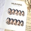 Black Swan Nail Tips - Short Oval / 블랙스완 네일팁