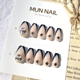 Black Swan Nail Tips  - Short Oval / 블랙스완 네일팁  - 숏오벌