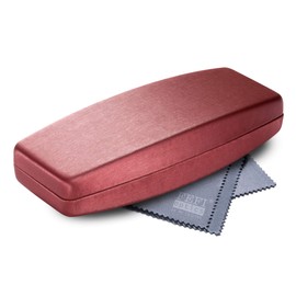 FEFI Large Hard Case Glasses Case in Silk Look - Size L, copper