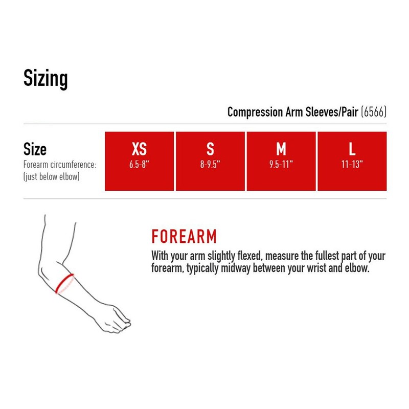 McDavid Compression Arm SLV Single Blk XS