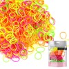 EXTRA STRONG 500 Mini Hair Rubber Elastics Multi Pack for