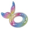 Swimming Ring Sparkling Sequins Rainbow Gradient Wings Swimming Ring Summer