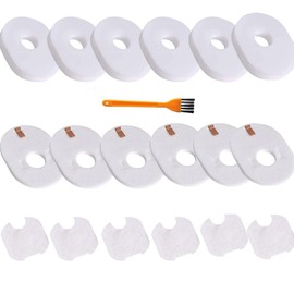 6-PACK HV300 Filter for Shark Rocket Vacuum 3 Sets Filters Foam & Felt Filters Replacement Parts #XFFV300, HV300W, HV301, HV302, HV303, HV305, HV308, HV310, UV450 by Podoy