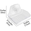 Self Adhesive Soap Dish Wall Mounted, Plastic Soap Saver, Sponge