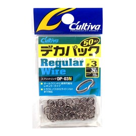 OWNER Split Ring DP-03N Split Ring Regular Wire N Deca Pack #3 37lb/70lb 50pcs 72816