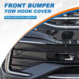 Car Front Bumper Tow Hook Cover Cap Towing Eye Fit For VW Tiguan X/L 2022 2023 2024 Replacement Accessory Silver Right Passenger Side