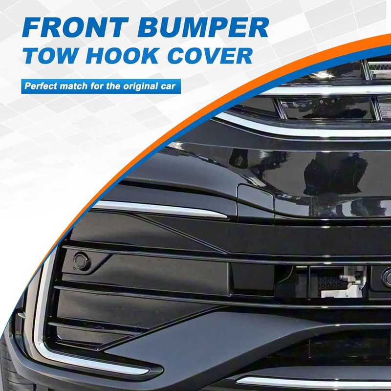 Car Front Bumper Tow Hook Cover Cap Towing Eye Fit