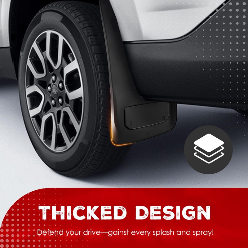 Tecoom Mud Flaps fit for Ford Ranger Accessories 2024 2025,