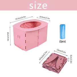 Travel Potty for Kids,Portable Potty for Toddler Travel, Reusable Portable Folding Potty for Toddler, Toddler Potty Seat for Baby Potty Training,Apply toCamping, Tourism, Outdoor, Indoor
