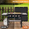 Snblzhef Fireproof Heat Shield for Wall Behind Grill Protect Deck