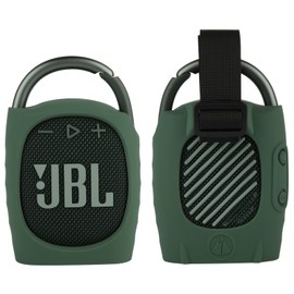 TXEsign Silicone Case Compatible with JBL Clip 4 - Portable Mini Bluetooth Speaker Stand Up Protective Carrying Case Cover for JBL Clip 4 (Green)