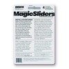 Magic Slider Rectangular Self-Stick Furniture Sliders 15/16" x 4", Heavy