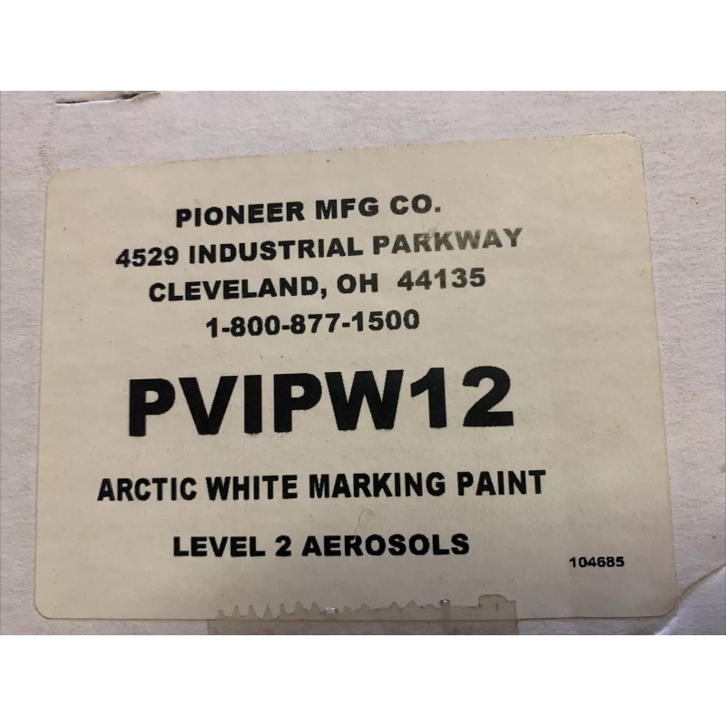 Pioneer PVIP Arctic White Athletic Field Striping Paint, Jumbo Can