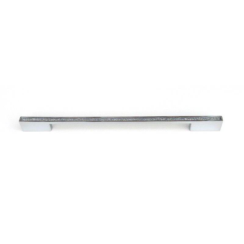 Glitter Handle (320mm Hole Centres) Chrome Sparkle Kitchen & Bedroom