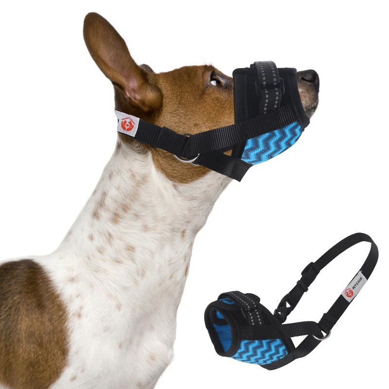 PET'S HUB Adjustable Dog Muzzle, Soft & Breathable, Prevents Biting