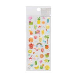 Summer pattern drop sticker [tropical] drop sticker glitter decoration cute ST-
