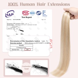 SEGOHAIR Tape in Hair Extensions Human Hair 20pcs Extensions,100% Real Remy Hair Extensions 16" Natural Invisible Straight with 10pcs of Hair Extension Tapes-Dark Blonde with Bleach Blonde