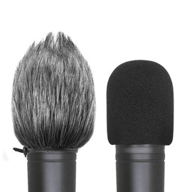 AT2020 Pop Filter Windscreen - Furry Windscreen/Fur Foam Wind Cover for Audio Technica Microphone AT2020+ AT2035 AT4040 by YOUSHARES