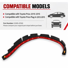 FZJDSD Hood to Bumper Seal Fit for 2010-2015 Toyota Prius 53395-47020